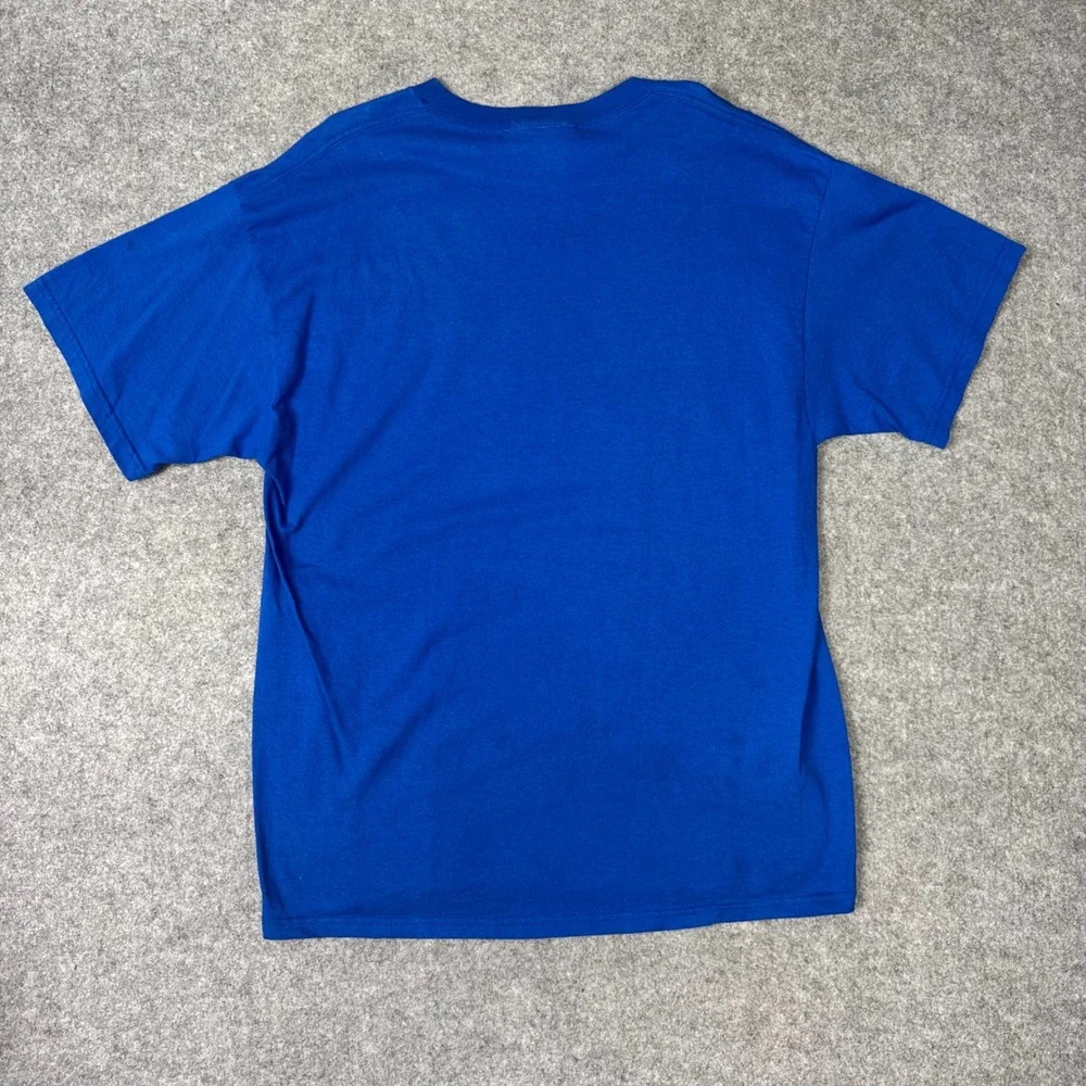 Hybrid Tees Hamster Wheel Graphic T-Shirt Mens Large Blue Funny Sarcastic Shirt